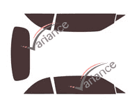 Rolls Dawn Cabriolet 2-door tinted film kit (2015 - 2023) Rolls Dawn Cabriolet 2-door tinted film kit (2015 - 2023)