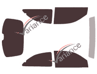 Rover 200 & 400 (2) 3-door (1996 - 2000) tinted film kit Rover 200 & 400 (2) 3-door (1996 - 2000) tinted film kit