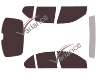 Rover 200 & 400 (2) 5-door (1996 - 2000) tinted film kit Rover 200 & 400 (2) 5-door (1996 - 2000) tinted film kit