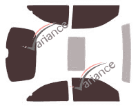 Tinted film kit Rover 25 Streetwise 3-door (1999 - 2005) Tinted film kit Rover 25 Streetwise 3-door (1999 - 2005)