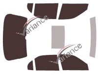 Tinted film kit Rover 400 4-door sedan (1995 - 1999) Tinted film kit Rover 400 4-door sedan (1995 - 1999)