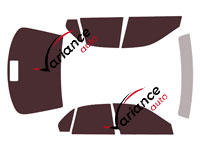 Tinted film kit Rover 600 Sedan 4 doors (1997 - 2006) Tinted film kit Rover 600 Sedan 4 doors (1997 - 2006)