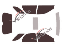 Tinted film kit Saab 9.2X 5-door Estate (2004 - 2006) Tinted film kit Saab 9.2X 5-door Estate (2004 - 2006)