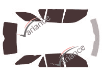 Tinted film kit Saab 9.5 (1) 5-door Estate (1998 - 2009) Tinted film kit Saab 9.5 (1) 5-door Estate (1998 - 2009)