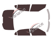 Tinted film kit Saab 9.5 (2) Sedan 4-door (2010 - 2012) Tinted film kit Saab 9.5 (2) Sedan 4-door (2010 - 2012)