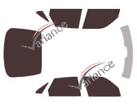 Tinted film kit Saab 9.3 (1) 5-door (1993 - 2002) Tinted film kit Saab 9.3 (1) 5-door (1993 - 2002)