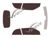 Tinted film kit Saab 9.3 (2) Cabriolet 2 doors (2003 - 2012) Tinted film kit Saab 9.3 (2) Cabriolet 2 doors (2003 - 2012)