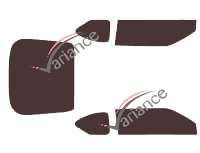 Scion tC Coupe 3 doors tinted film kit (2010 - 2016) Scion tC Coupe 3 doors tinted film kit (2010 - 2016)