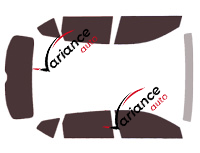 Cupra Ateca (1) 5-door tinted film kit (since 2019) Cupra Ateca (1) 5-door tinted film kit (since 2019)