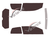 Kit pellicola oscurante Seat Mii 3 porte (2012 - 2021) Kit pellicola oscurante Seat Mii 3 porte (2012 - 2021)