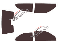 Kit film teinté Seat Cordoba (1) 2 portes (1993 - 2003) Kit film teinté Seat Cordoba (1) 2 portes (1993 - 2003)