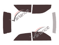 Seat Ibiza tinted film kit (2) 3 doors (1999 - 2002) Seat Ibiza tinted film kit (2) 3 doors (1999 - 2002)