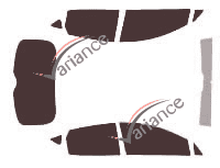 Seat Ibiza tinted film kit (4) 5 doors (2008 - 2017) Seat Ibiza tinted film kit (4) 5 doors (2008 - 2017)