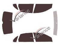 Seat Ibiza tinted film kit (3) 5 doors (2002 - 2008) Seat Ibiza tinted film kit (3) 5 doors (2002 - 2008)