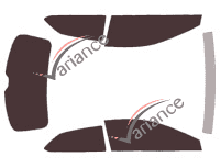 Seat Leon (3) Coupe 3 doors (2012 - 2020) tinted film kit Seat Leon (3) Coupe 3 doors (2012 - 2020) tinted film kit