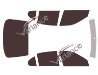 Seat Toledo kit pellicola colorata (2) berlina 4 porte (1998 - 2005) Seat Toledo kit pellicola colorata (2) berlina 4 porte (1998 - 2005)