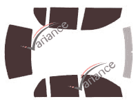 Tinted film kit Skoda Fabia (1) 5-door (1999 - 2007) Tinted film kit Skoda Fabia (1) 5-door (1999 - 2007)