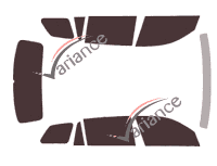 Skoda Kodiaq (1) 5-door (2017 - 2023) tinted film kit Skoda Kodiaq (1) 5-door (2017 - 2023) tinted film kit
