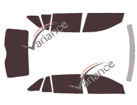Skoda Rapid Speacback Break 5-door tinted film kit (since 2013) Skoda Rapid Speacback Break 5-door tinted film kit (since 2013)