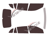 Skoda Scala (1) 5-door tinted film kit (from 2019) Skoda Scala (1) 5-door tinted film kit (from 2019)