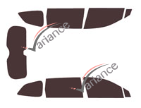 Subaru Ascent 5-door tinted film kit (from 2019) Subaru Ascent 5-door tinted film kit (from 2019)