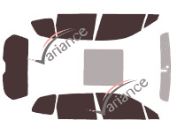 Subaru Forester (4) 5-door (2013 - 2018) tinted film kit Subaru Forester (4) 5-door (2013 - 2018) tinted film kit