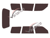 Subaru Forester (1) 5 doors (1997 - 2002) tinted film kit Subaru Forester (1) 5 doors (1997 - 2002) tinted film kit
