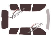 Subaru Forester (2) 5 doors (2002 - 2008) tinted film kit Subaru Forester (2) 5 doors (2002 - 2008) tinted film kit