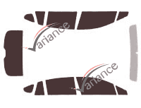 Subaru XV (1) 5-door (2012 - 2018) tinted film kit Subaru XV (1) 5-door (2012 - 2018) tinted film kit