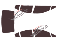 Subaru Impreza (5) berlina 4 puertas (2016 - 2023) kit de láminas tintadas Subaru Impreza (5) berlina 4 puertas (2016 - 2023) kit de láminas tintadas