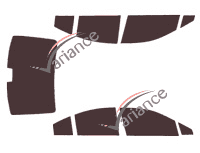 Subaru Legacy (6) 4-door sedan (2015 - 2019) tinted film kit Subaru Legacy (6) 4-door sedan (2015 - 2019) tinted film kit