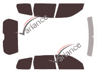 Subaru Forester (3) 5-door (2008 - 2013) tinted film kit Subaru Forester (3) 5-door (2008 - 2013) tinted film kit