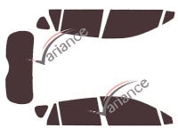 Suzuki SX4 (2) S-Cross 5-door (2013 - 2021) tinted film kit Suzuki SX4 (2) S-Cross 5-door (2013 - 2021) tinted film kit