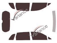 Suzuki Aerio Break 5 door tinted film kit (2002 - 2007)