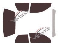 Suzuki Esteem (1) 3-door (1994 - 2003) tinted film kit Suzuki Esteem (1) 3-door (1994 - 2003) tinted film kit