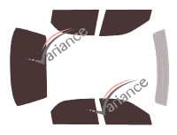 Kit de lámina tintada para Suzuki Baleno (1) 4 puertas (1994 - 2003) Kit de lámina tintada para Suzuki Baleno (1) 4 puertas (1994 - 2003)