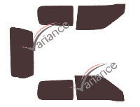 Suzuki Grand Vitara (2) 3-door (1998 - 2005) tinted film kit Suzuki Grand Vitara (2) 3-door (1998 - 2005) tinted film kit