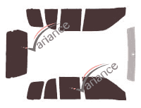 Suzuki Grand Vitara (2) 5-door (1998 - 2005) tinted film kit Suzuki Grand Vitara (2) 5-door (1998 - 2005) tinted film kit