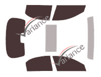 Kit de láminas tintadas para el Suzuki Reno 5 puertas (2002 - 2010) Kit de láminas tintadas para el Suzuki Reno 5 puertas (2002 - 2010)