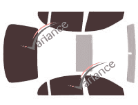 Kit film teinté Chevrolet Evanda Berline 4 portes (2000 - 2007)