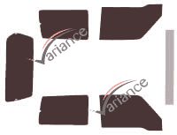 Suzuki Vitara (1) 3-door (1990 - 2006) tinted film kit Suzuki Vitara (1) 3-door (1990 - 2006) tinted film kit