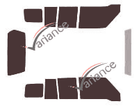 Santana S350 5-door tinted film kit (2001 - 2011)