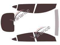 Kit film teinté Tesla  model Y (1) 5 portes (2020 - 2025)