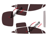Tesla Model X (2) 6-door tinted film kit (since 2022)