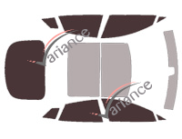 Tesla Model S (1) (Fase 1) berlina 4 porte (2012 - 2017) kit pellicola colorata Tesla Model S (1) (Fase 1) berlina 4 porte (2012 - 2017) kit pellicola colorata