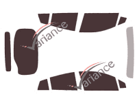 Toyota Prius (4) 5-door (2016 - 2022) tinted film kit Toyota Prius (4) 5-door (2016 - 2022) tinted film kit