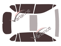 Toyota RAV4 (5) 5-door tinted film kit (from 2019) Toyota RAV4 (5) 5-door tinted film kit (from 2019)