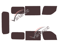 Kit film teinté Toyota Townace 5 portes (2008 - 2017) Kit film teinté Toyota Townace 5 portes (2008 - 2017)