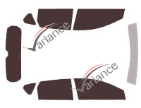 Toyota Auris (2) 5 doors (2012 - 2018) tinted film kit Toyota Auris (2) 5 doors (2012 - 2018) tinted film kit