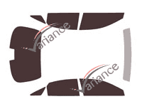 Toyota Avalon (5) 4-door sedan (2018 - 2023) tinted film kit Toyota Avalon (5) 4-door sedan (2018 - 2023) tinted film kit